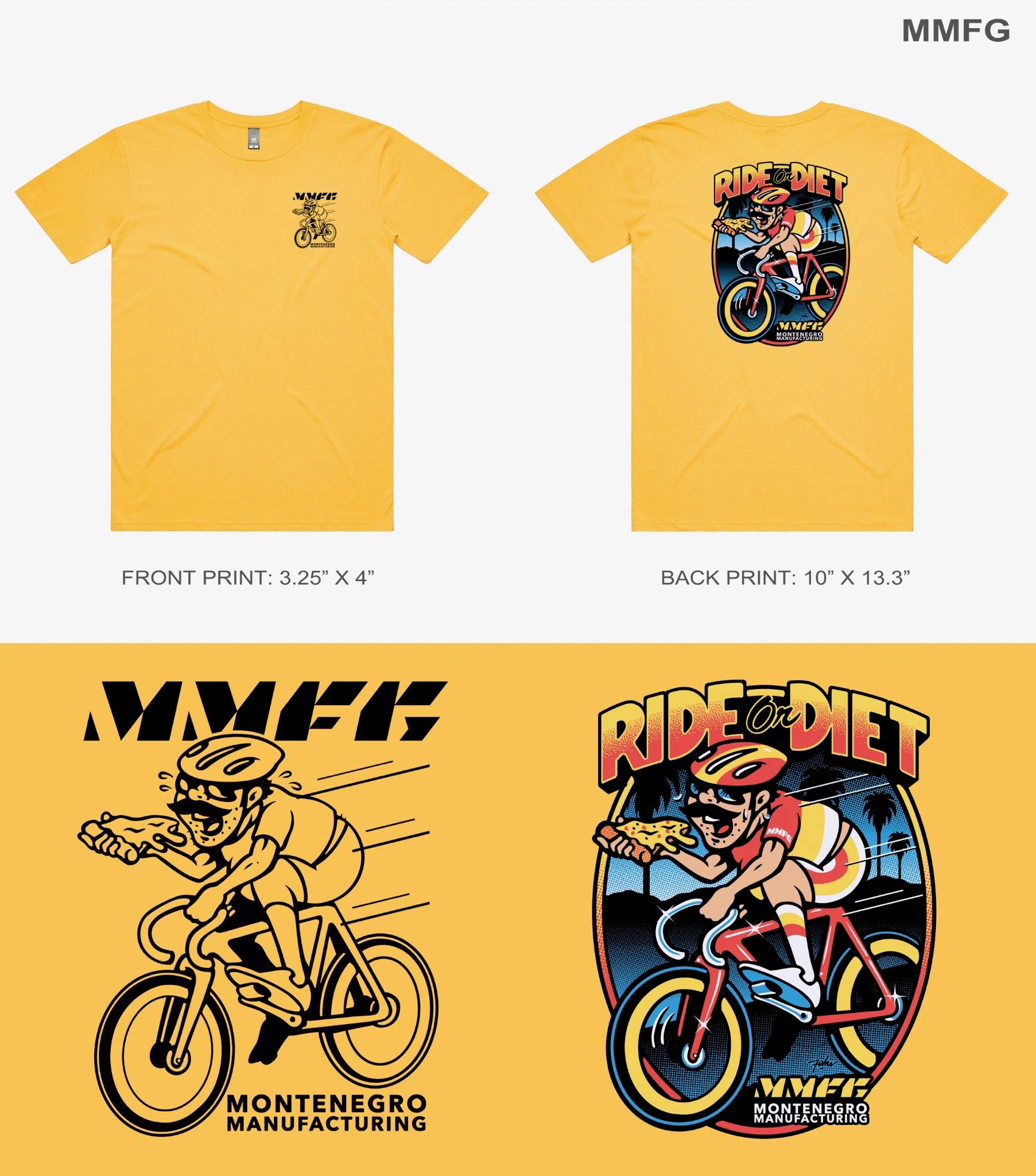 Ride or Diet t-shirt Pre-order